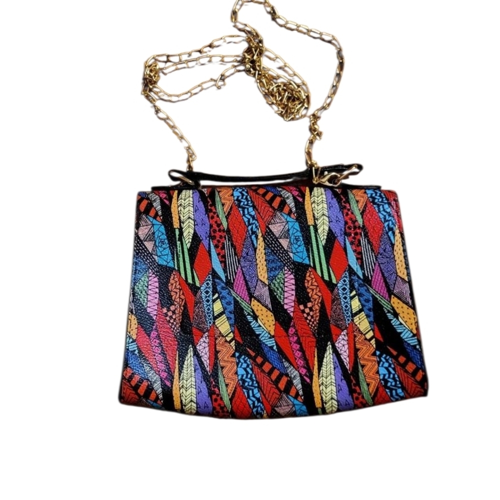 Others Follow Multicolor Patterned Shoulder Bag